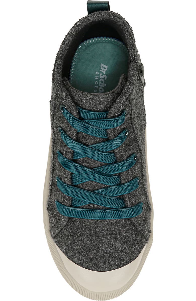 Dr. Scholl's Kids' Time Off High Top Sneaker, Alternate, color, Charcoal Faux Leather