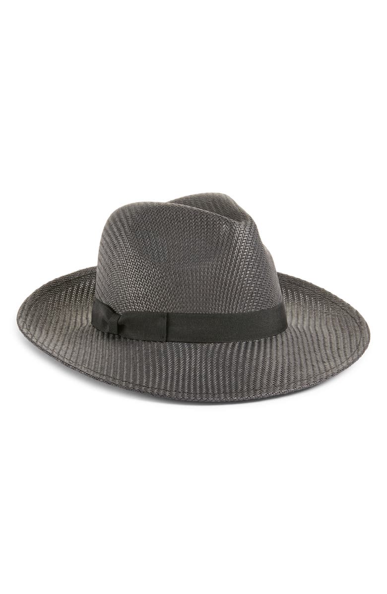 Nordstrom Paper Straw Flat Weave Panama Hat, Main, color, 