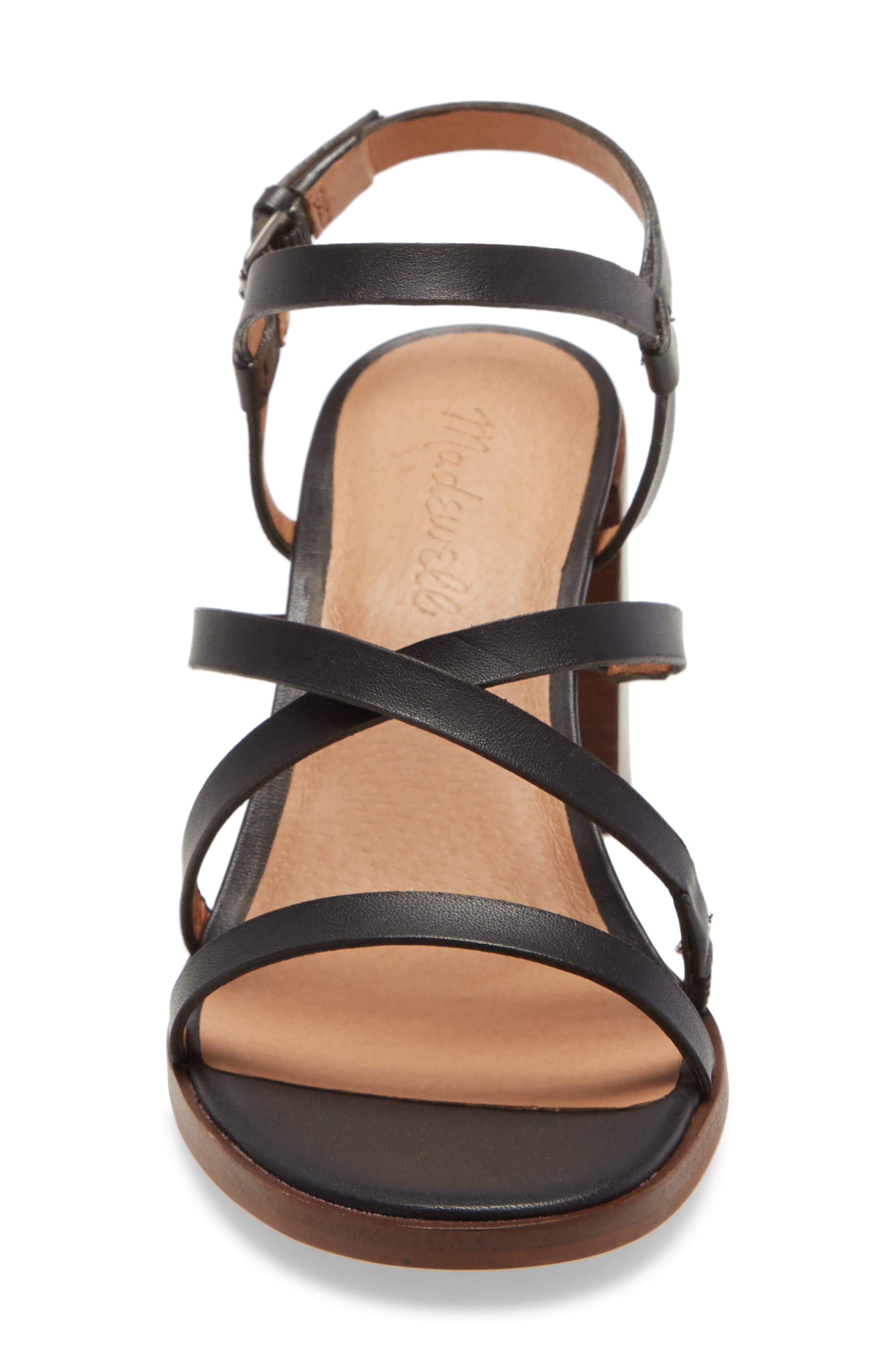 Madewell Edie Leather Sandal, Alternate, color, 