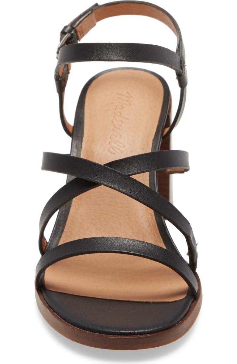 Madewell Edie Leather Sandal, Alternate, color,