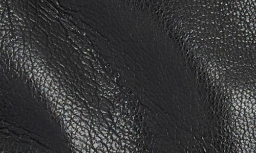 Steve Madden Zipper Faux Leather Gloves In Black