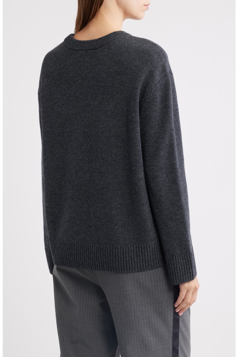 Terrier Merino Wool & Cashmere Sweater, Alternate, color, HEATHER GRAY