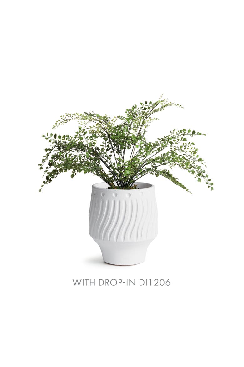 Larson Decorative Cachepot, Alternate, color, White