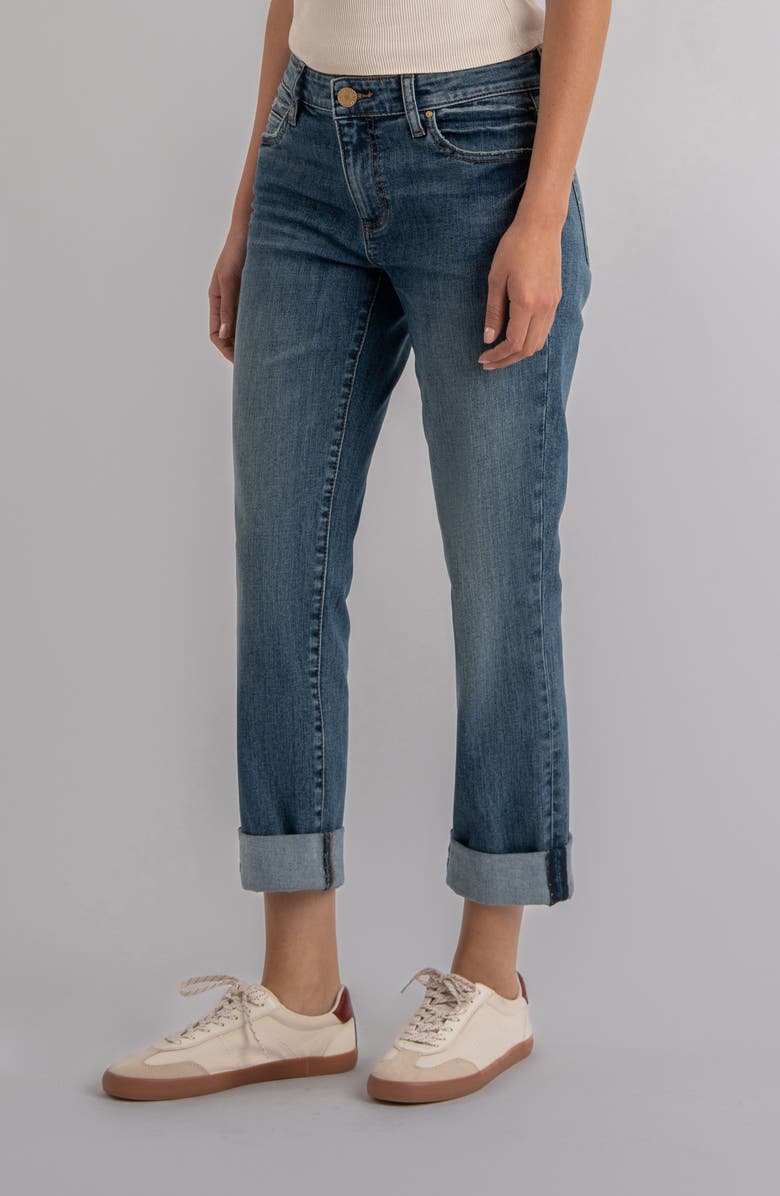 KUT from the Kloth Catherine Mid Rise Boyfriend Jeans, Alternate, color, Enigmatic W/ Med