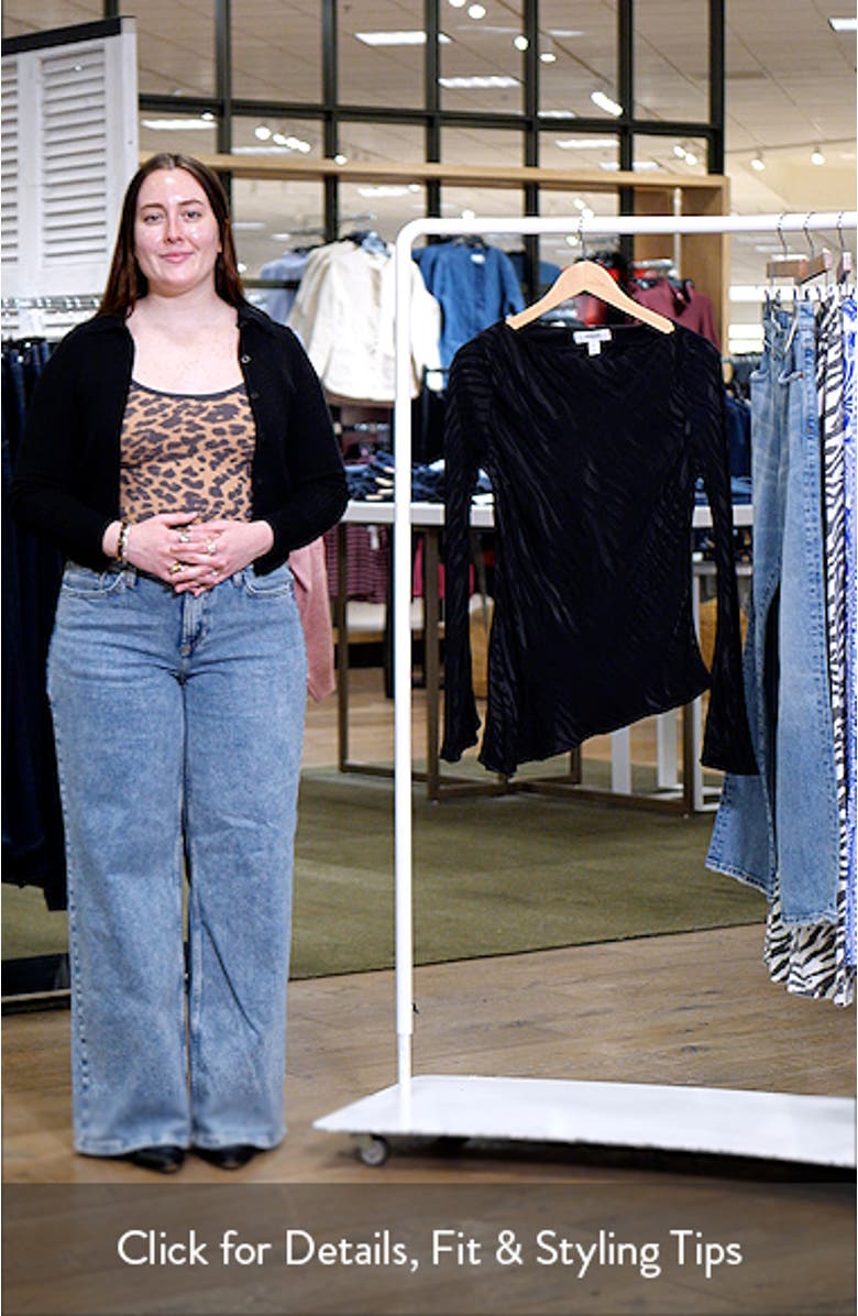 Slash Neck Long Sleeve Top, sales video thumbnail