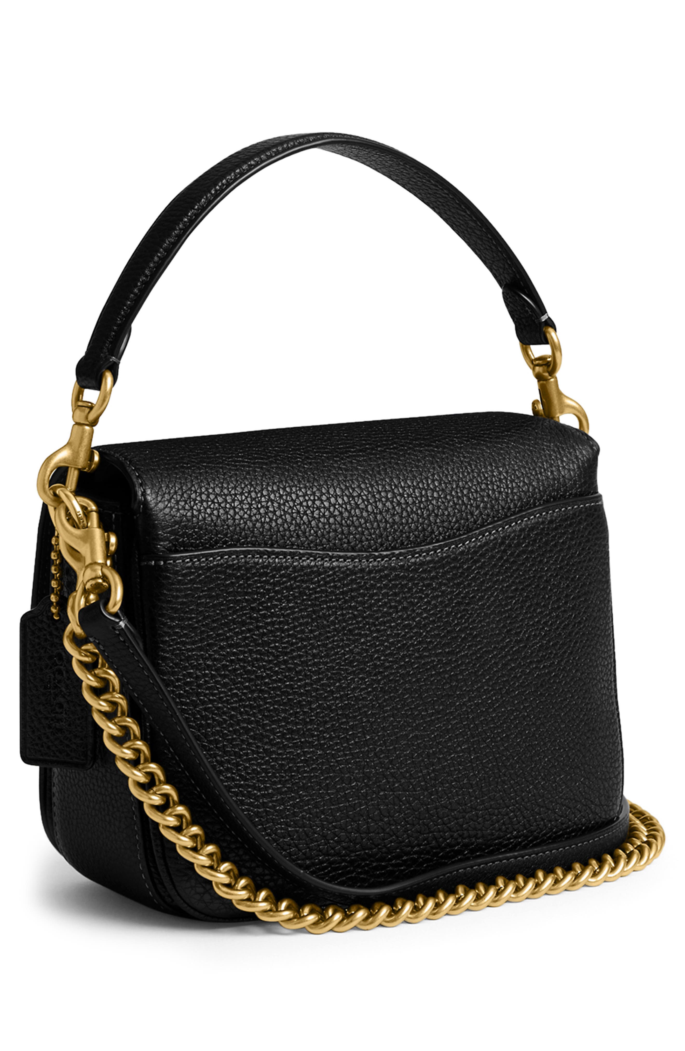 COACH Cassi 19 Polished Pebble Leather Crossbody Bag, Alternate, color, 