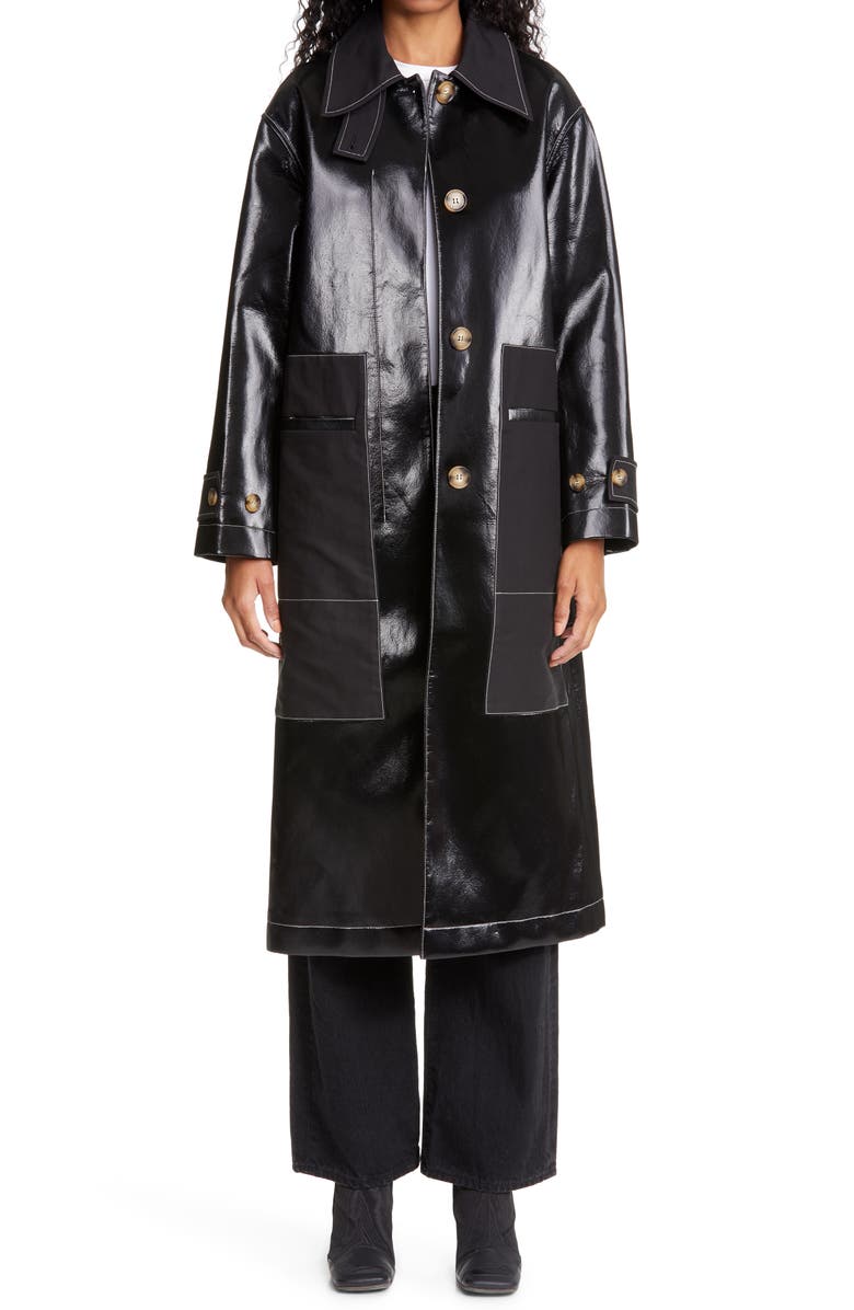 Rejina Pyo Logan Faux Leather Coat, Main, color,
