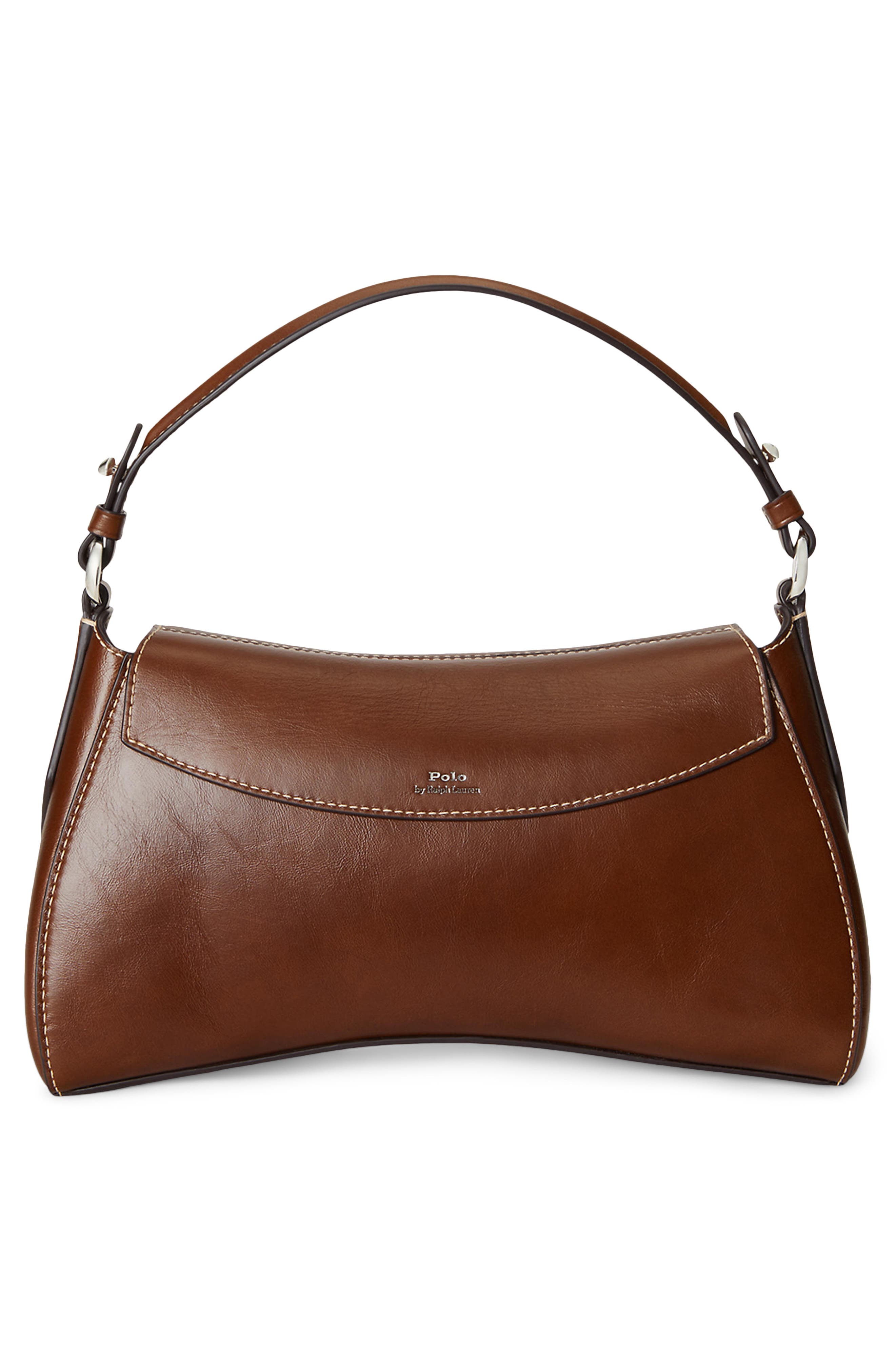 Leather Crossbody Bag, Alternate, color, CHESTNUT