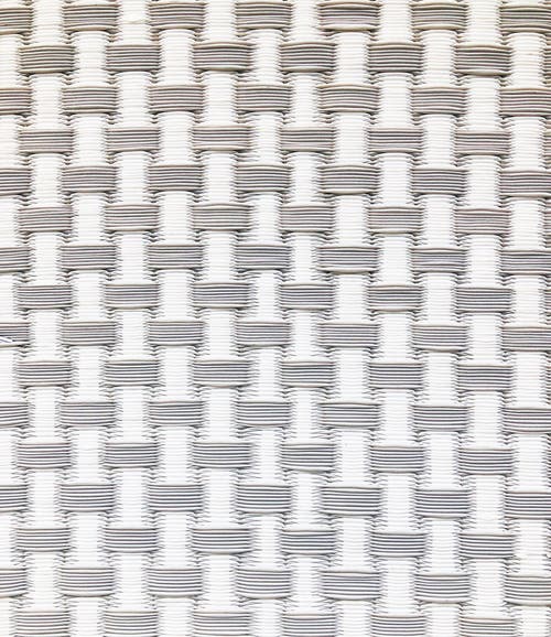 Mad Mats Basket Weave White Stone Rug