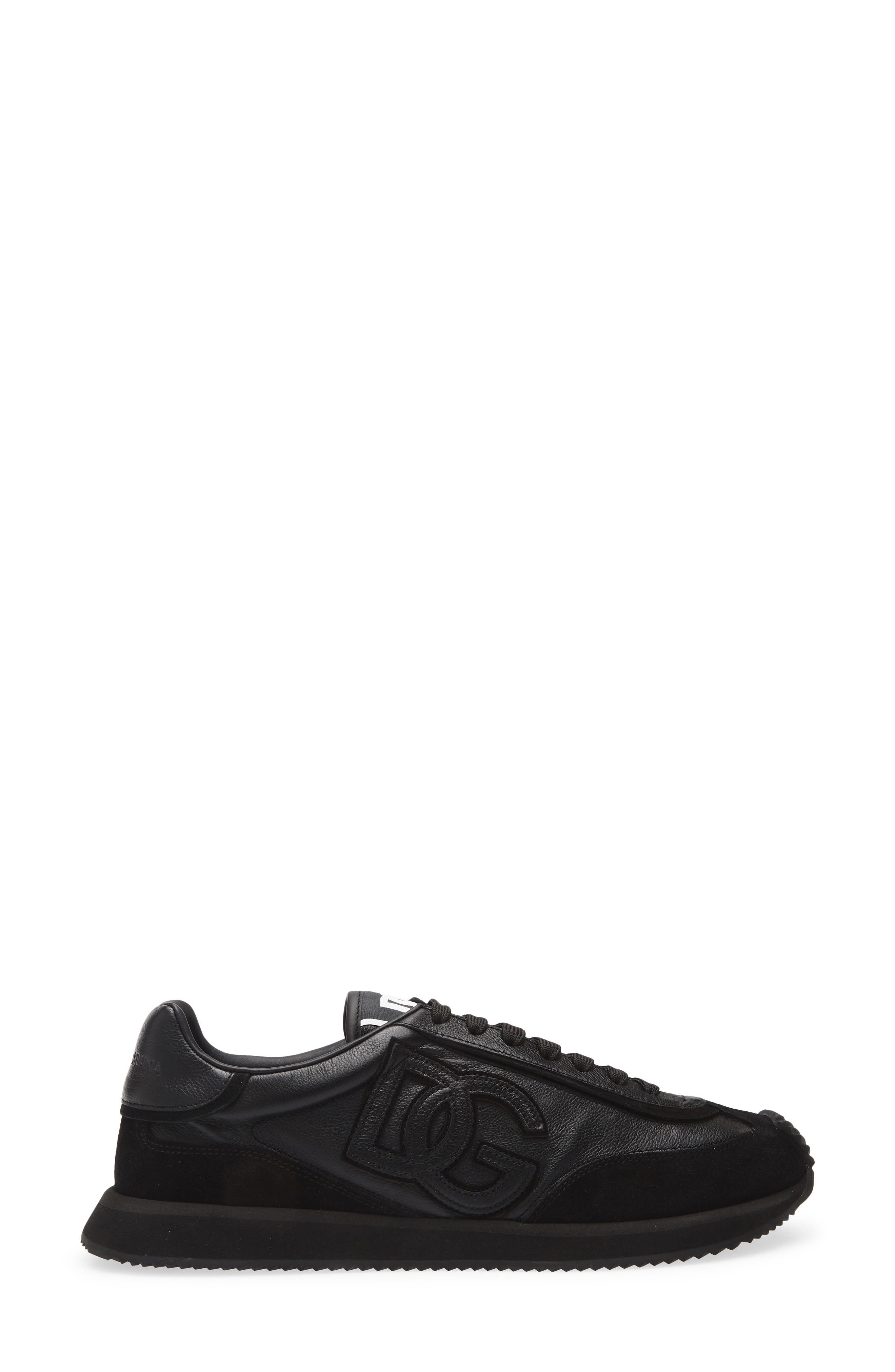 Dolce&Gabbana DG Cushion Sneaker, Alternate, color, Nero/ Nero