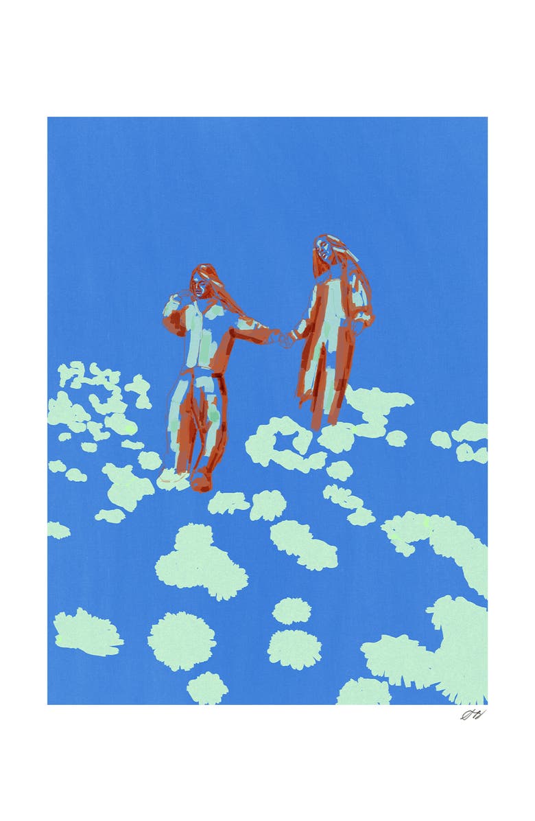 Stephanie Browne Art Frolickers Print, Main, color, Multi