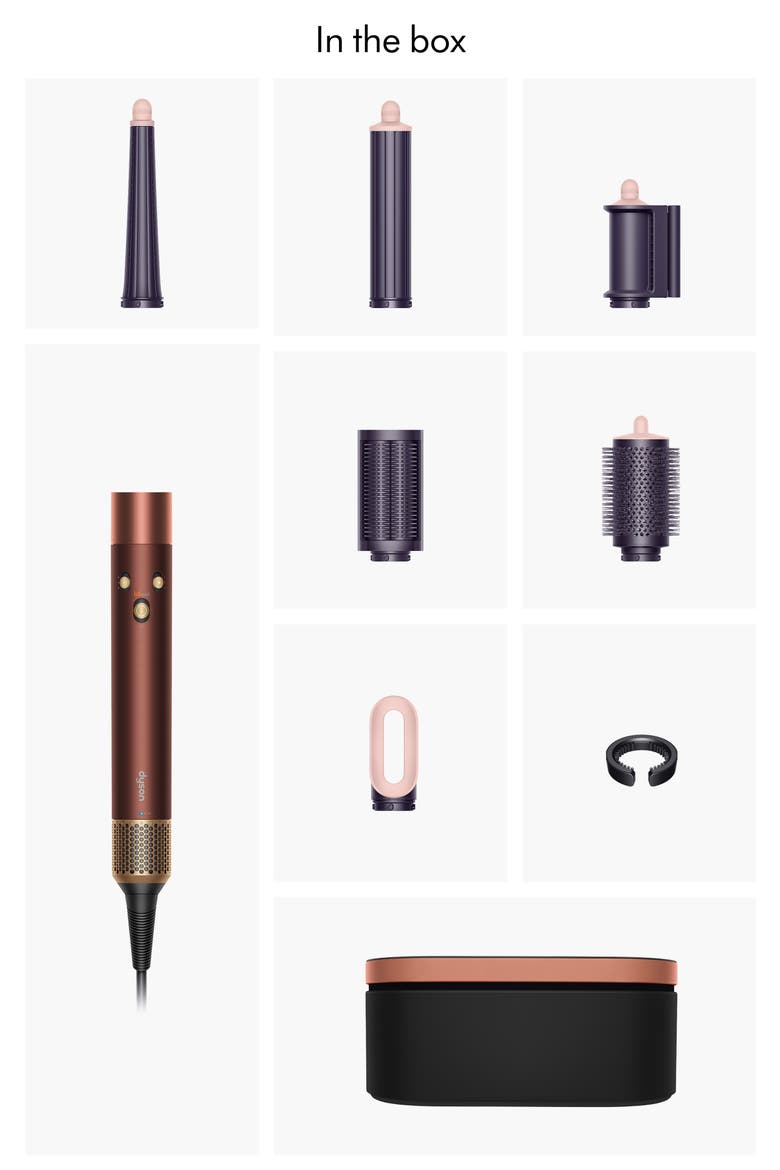Limited Edition Airwrap i.d.™ Multi-styler and Dryer Straight+Wavy in Plum and Copper, Alternate, color, PLUM COPPER