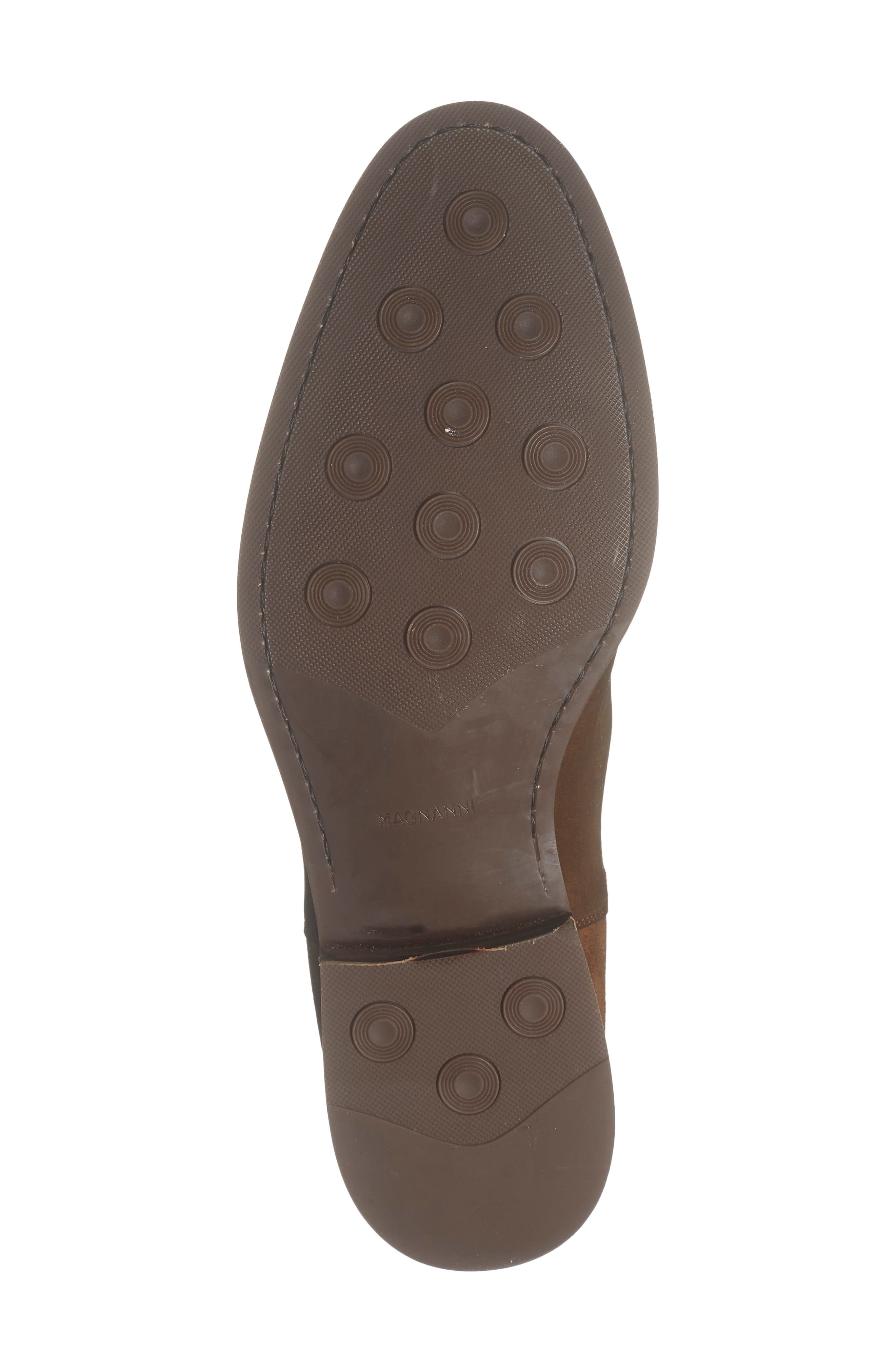 Magnanni Java Suede Chelsea Boot, Alternate, color, Cognac