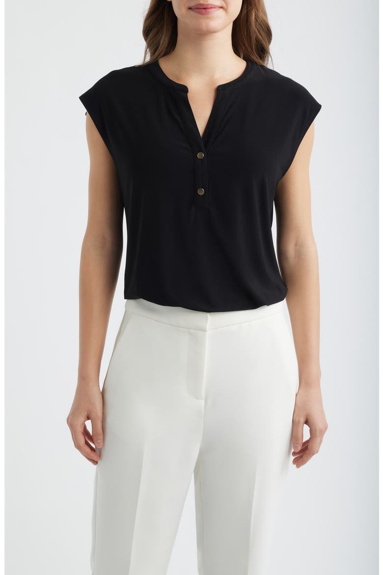 Sleeveless Knit Top, Main, color, ANNE BLACK