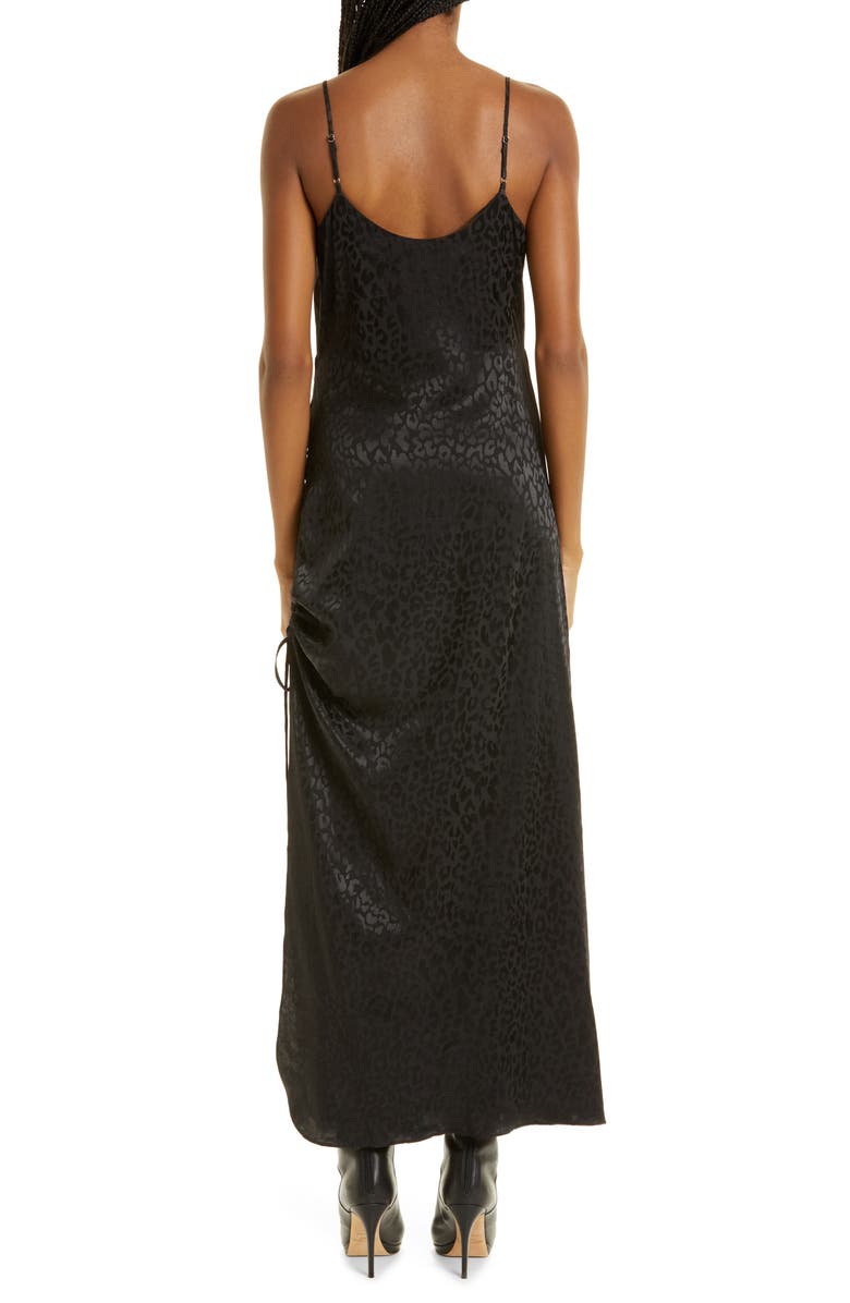 The Range Cinched Leopard Print Satin Slipdress, Alternate, color, 