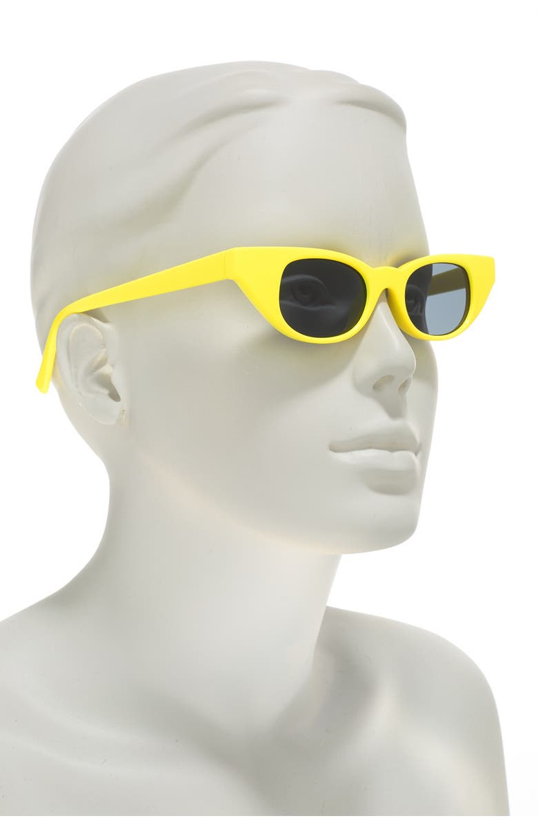 Le Specs The Breaker Skinny Cat Eye Sunglasses, Alternate, color,