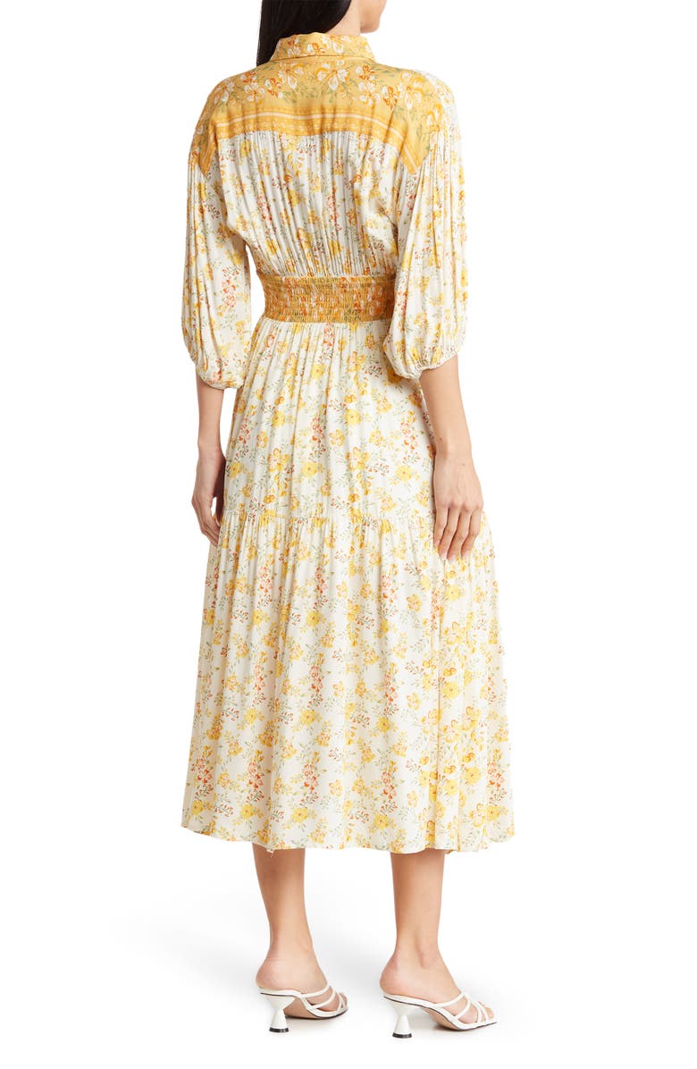 MELLODAY Mixed Print Shirtdress, Alternate, color, 