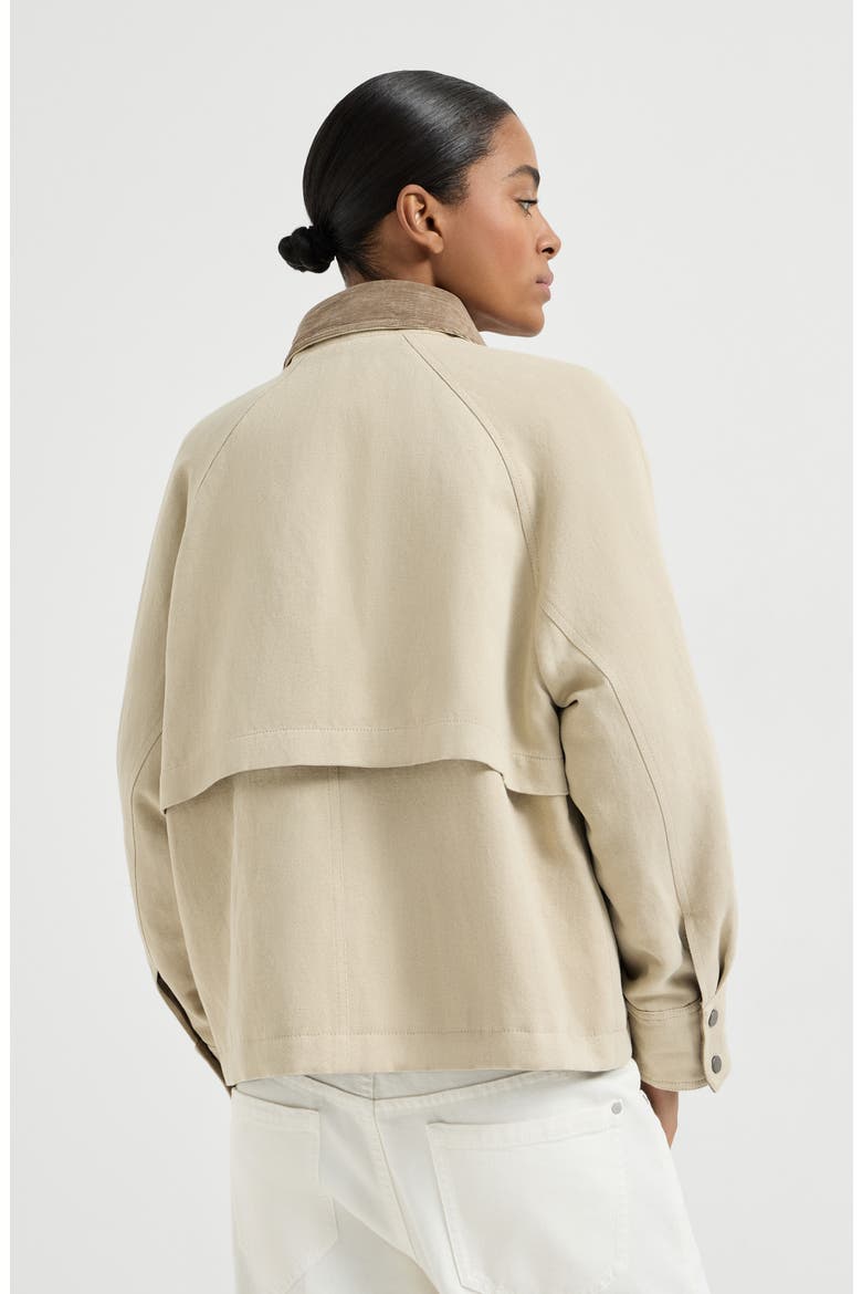 Canvas outerwear jacket, Alternate, color, Beige