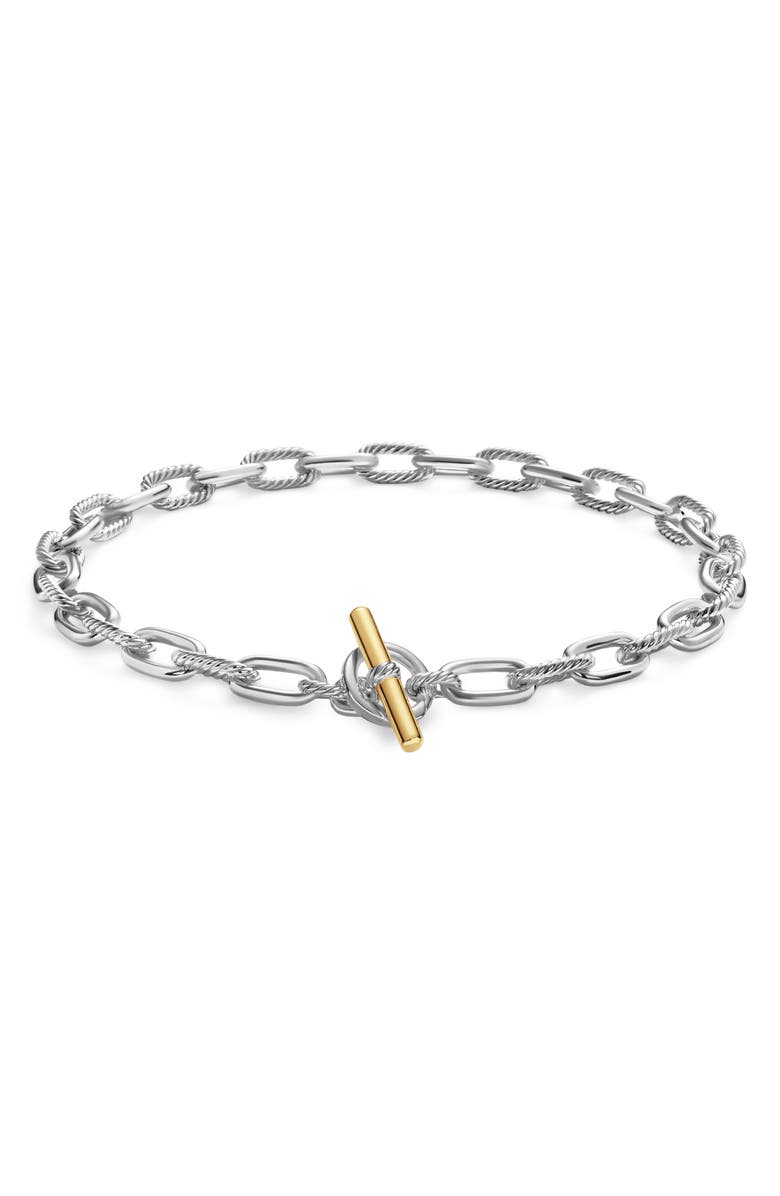 David Yurman DY Madison<sup>®</sup> Toggle Chain Necklace in Sterling Silver with 18K Yellow Gold, 11mm, Alternate, color, Silver/ 18K Yellow Gold