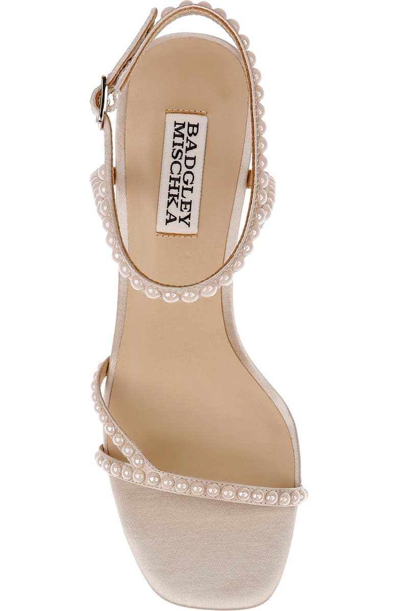 Badgley Mischka Collection Giabella Ankle Strap Sandal, Alternate, color, Soft Beige