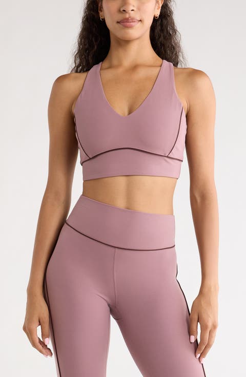 Studio Luxe Piped Sports Bra