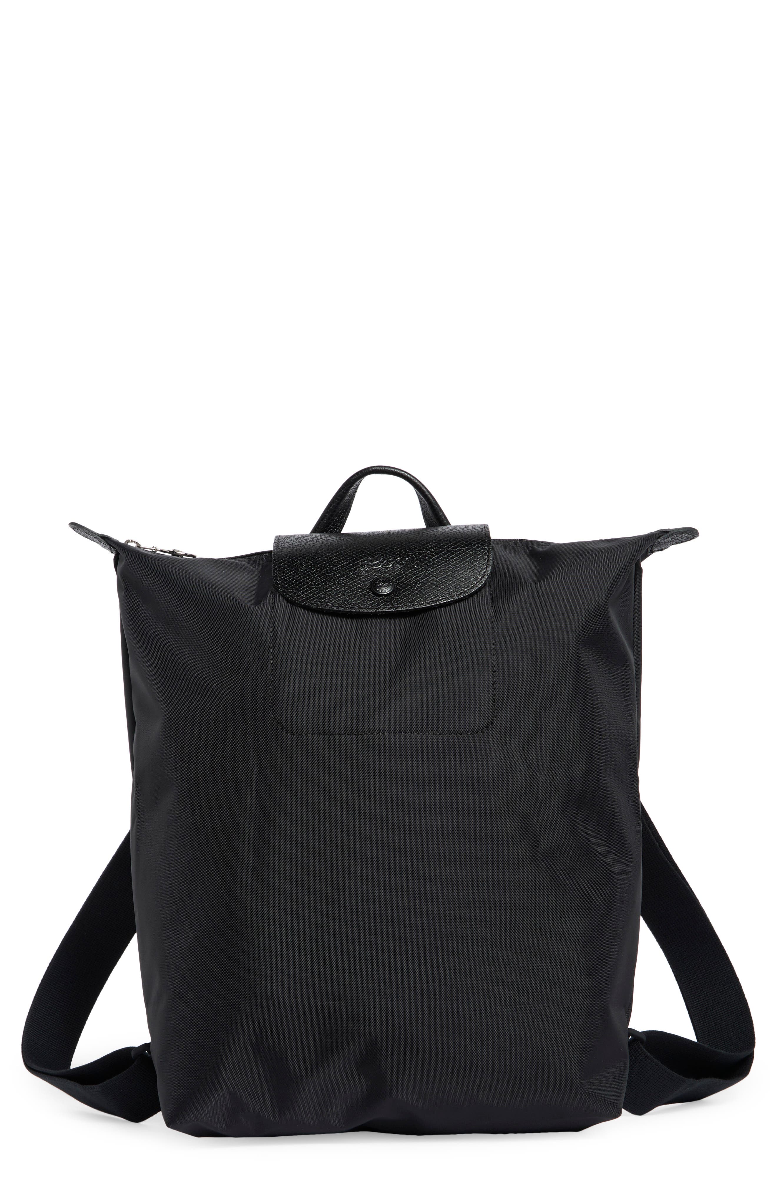 Longchamp Medium Le Pliage One Backpack, Main, color, Black