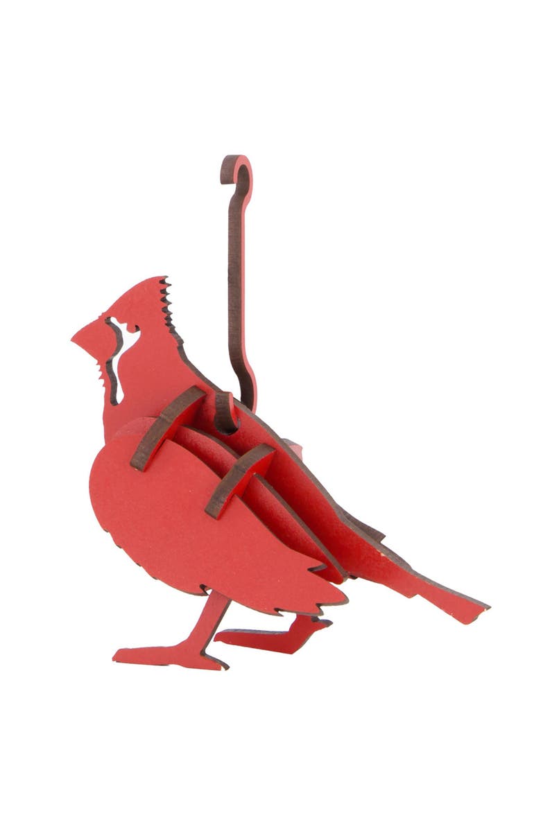 Little & Wood Woodlet Cardinal, 3D Wooden Kit Set, Ages 6+, Alternate, color, Multicolored