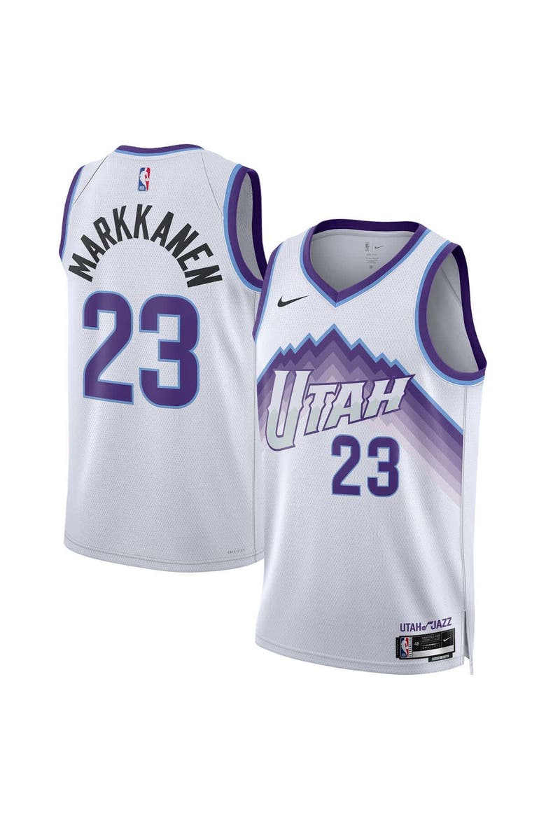 Unisex Nike Lauri Markkanen White Utah Jazz Swingman Jersey - Association Edition, Main, color, White