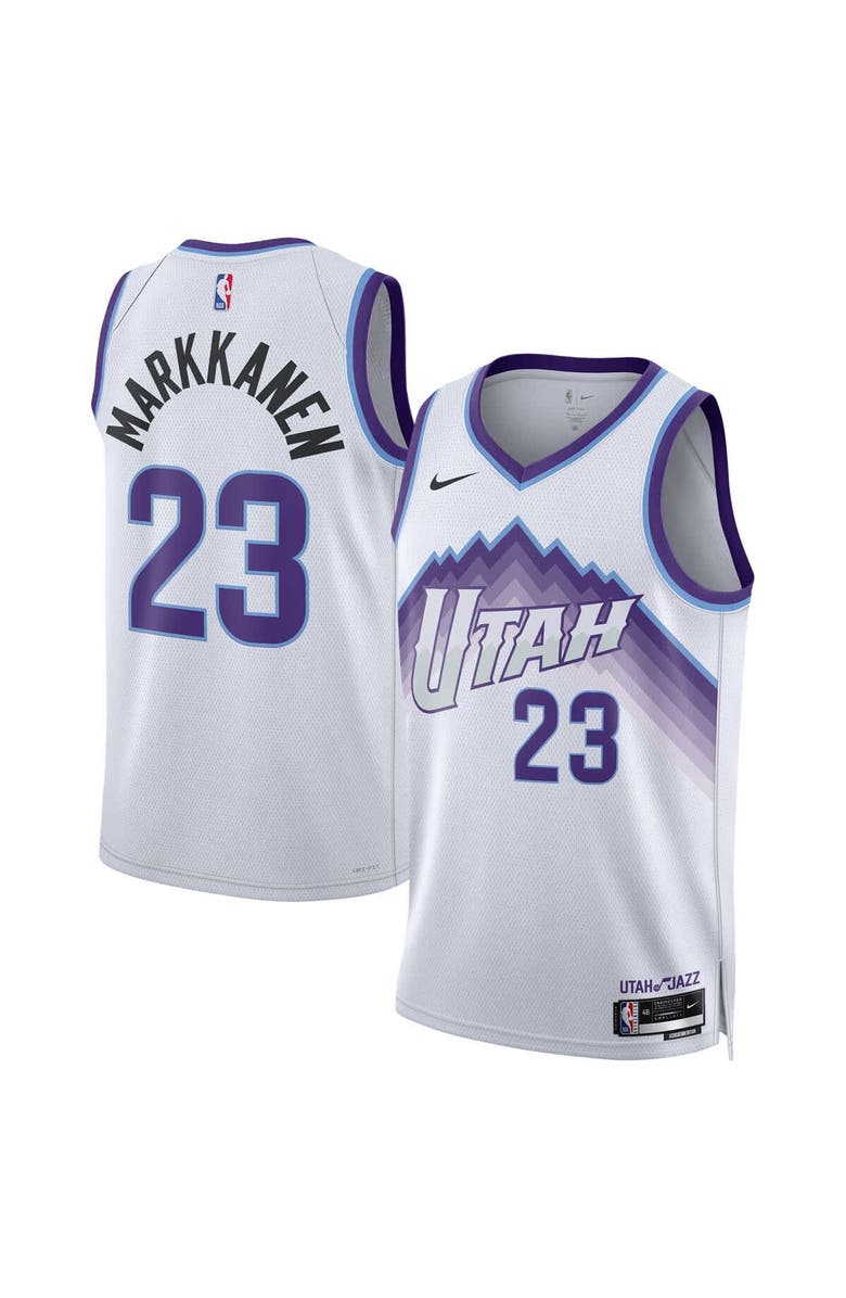 Nike Unisex Nike Lauri Markkanen White Utah Jazz Swingman Jersey - Association Edition, Main, color, White