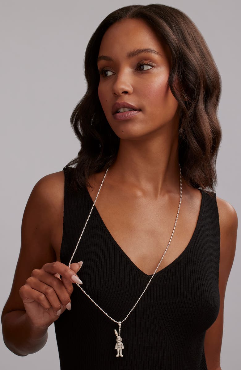 LAGOS Rare Wonder Rabbit Pendant Necklace, Alternate, color, Silver