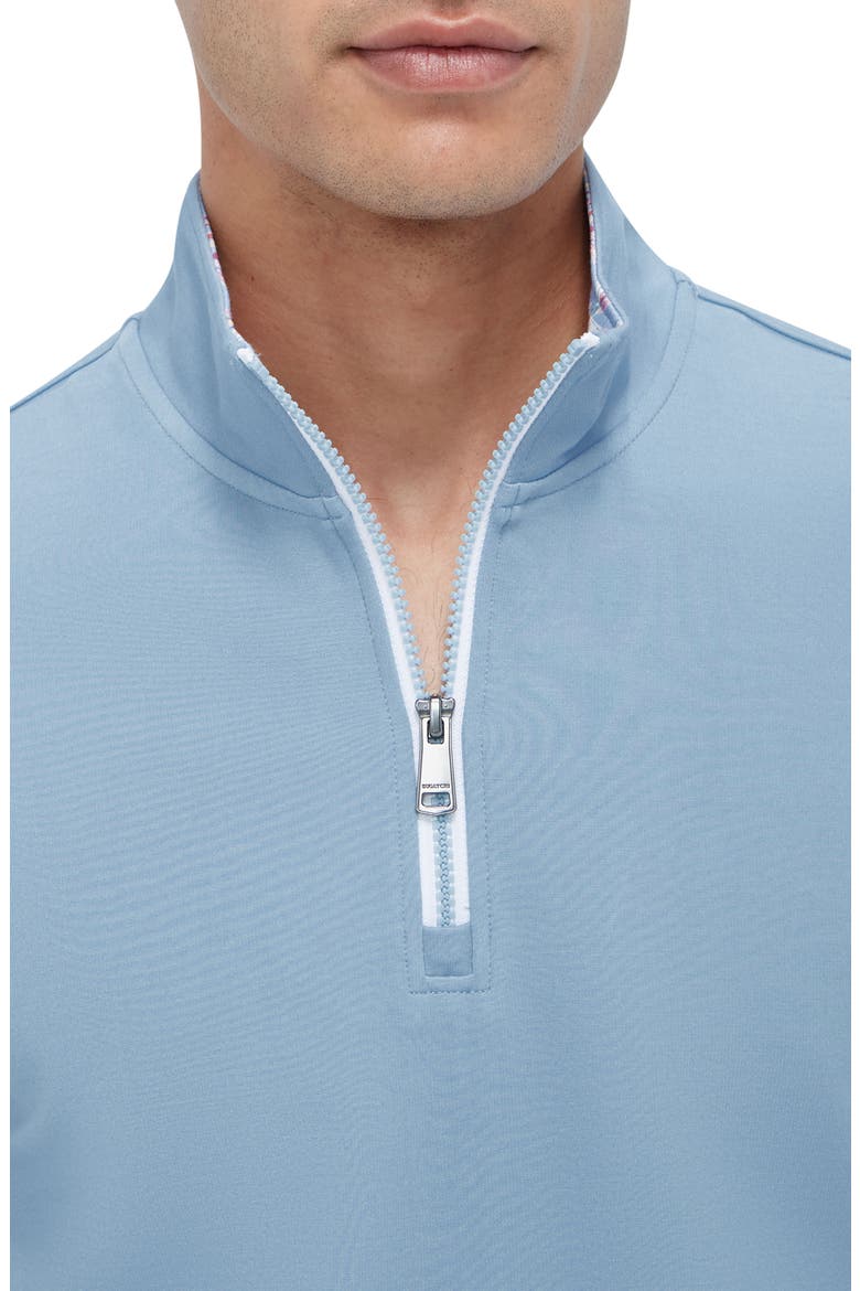 Quarter Zip Performance Pullover, Alternate, color, AIR BLUE