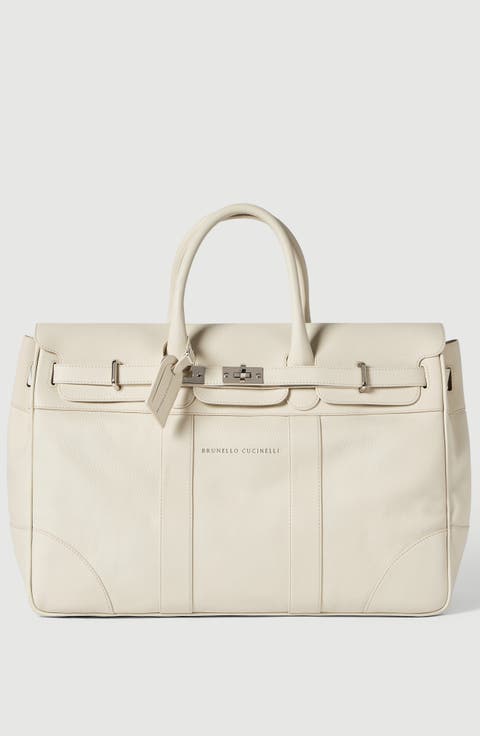 Grained calfskin country bag