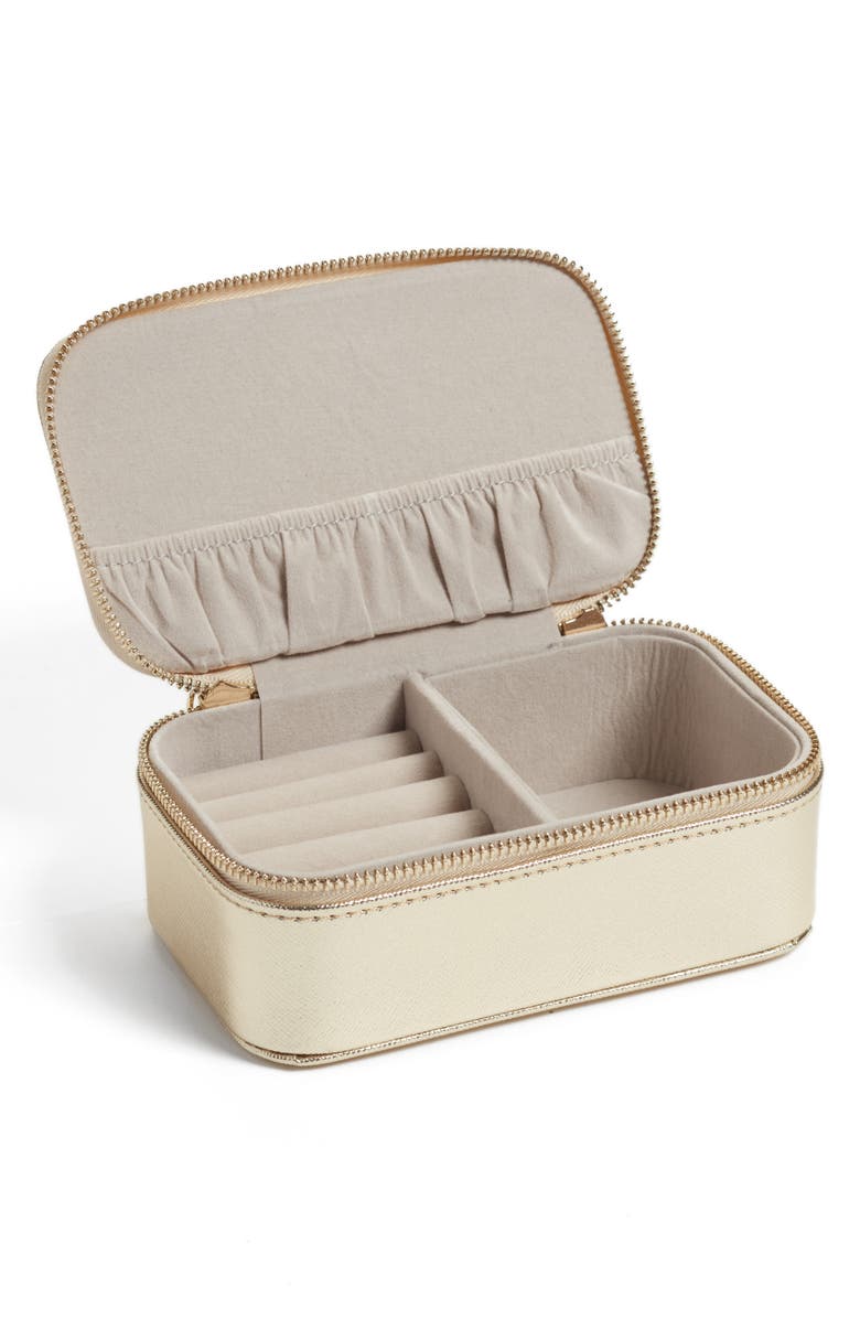 Estella Bartlett Mini Jewelry Box, Alternate, color, Gold