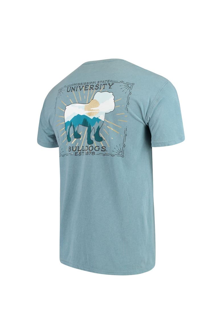 Men's Blue Mississippi State Bulldogs State Scenery Comfort Colors T-Shirt, Alternate, color, Blue