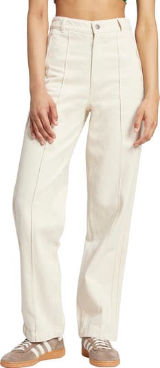 ボトムスその他 adidas Premium Essential Denim Balloon Pants Ivory IW5741 adidas Premium Essentials Straight Leg Jeans | Nordstrom