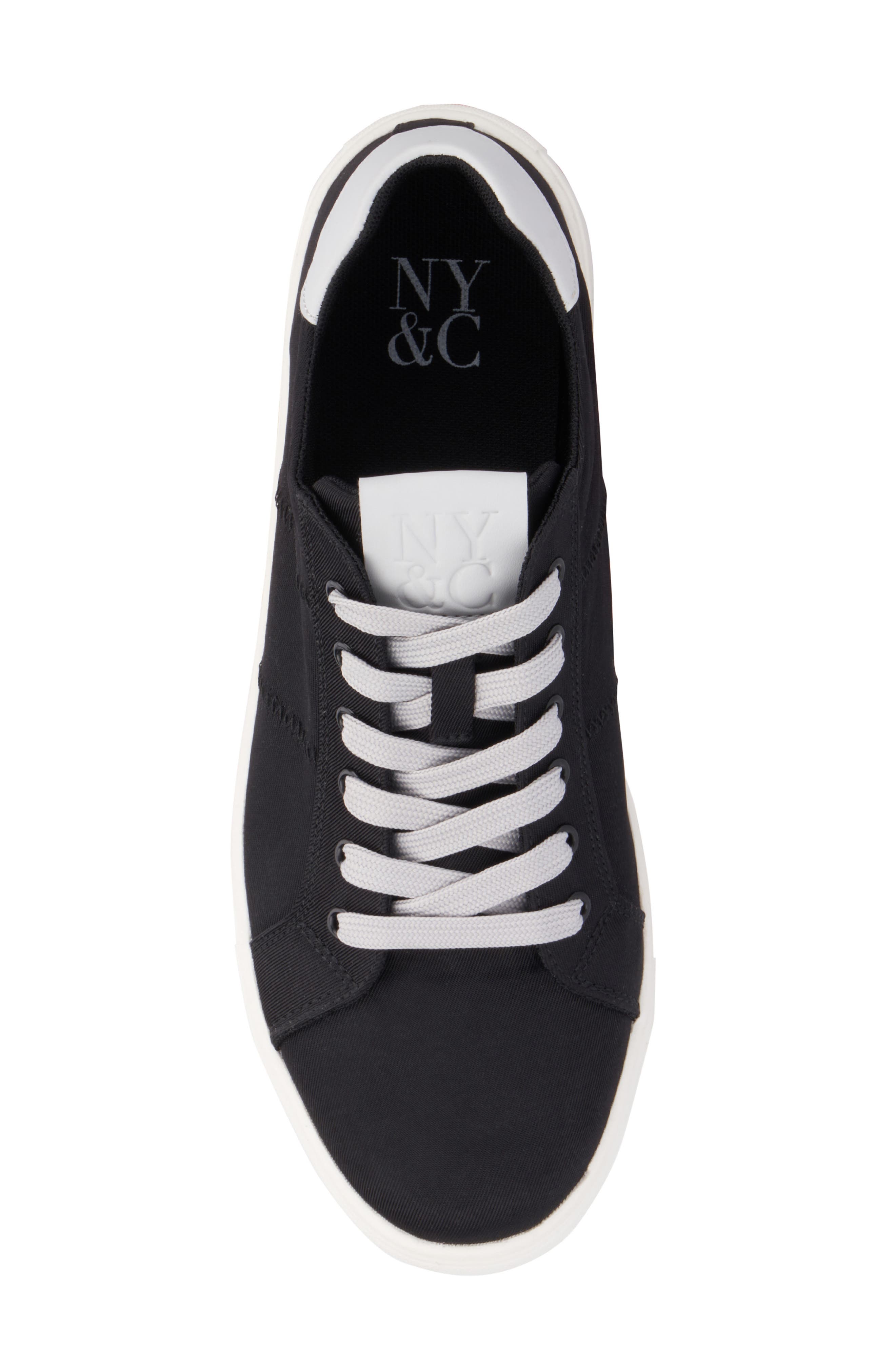 NEW YORK AND COMPANY Brad Low Top Sneaker, Alternate, color, Black