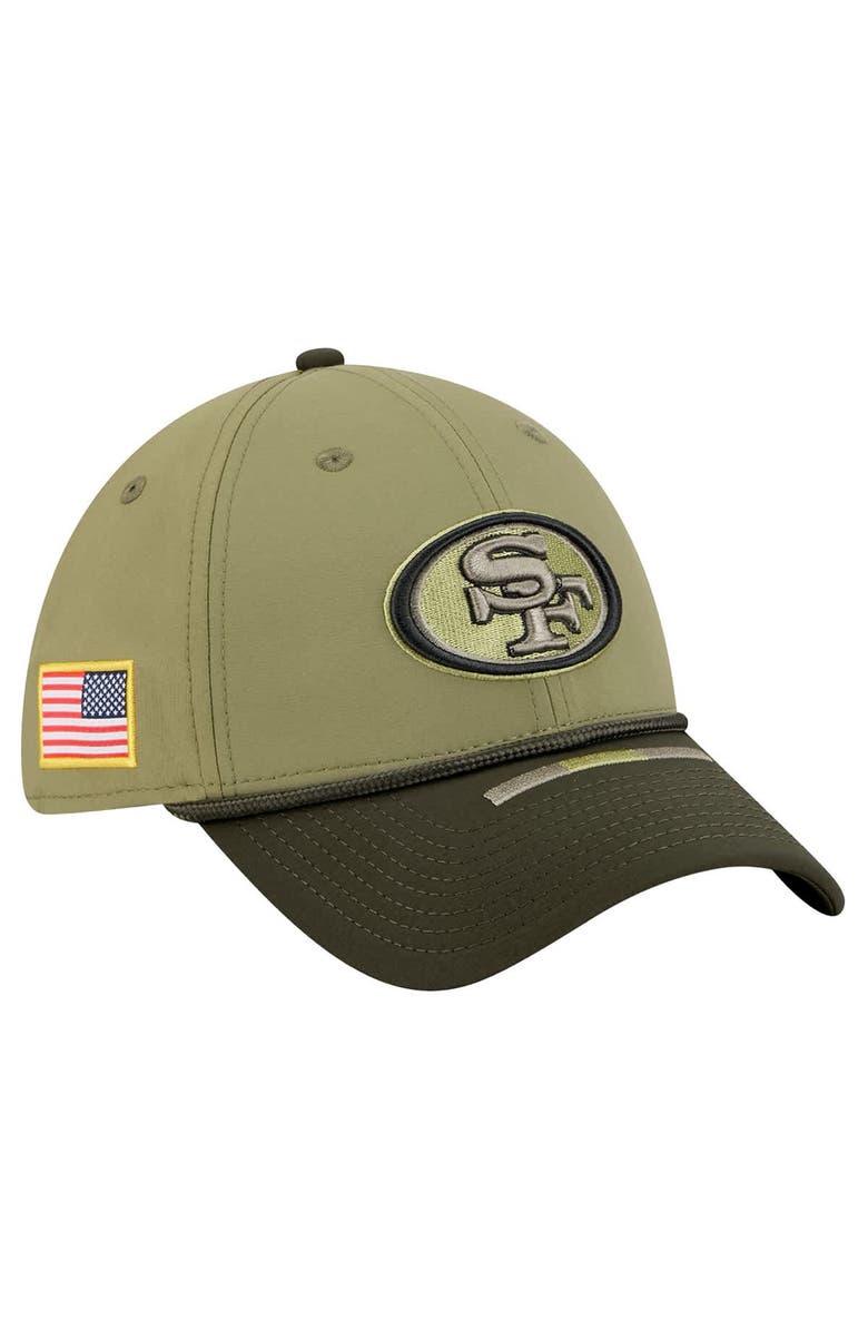 New Era Men's New Era Green San Francisco 49ers 2025 Salute to Service 39THIRTY Flex Hat, Main, color, Green