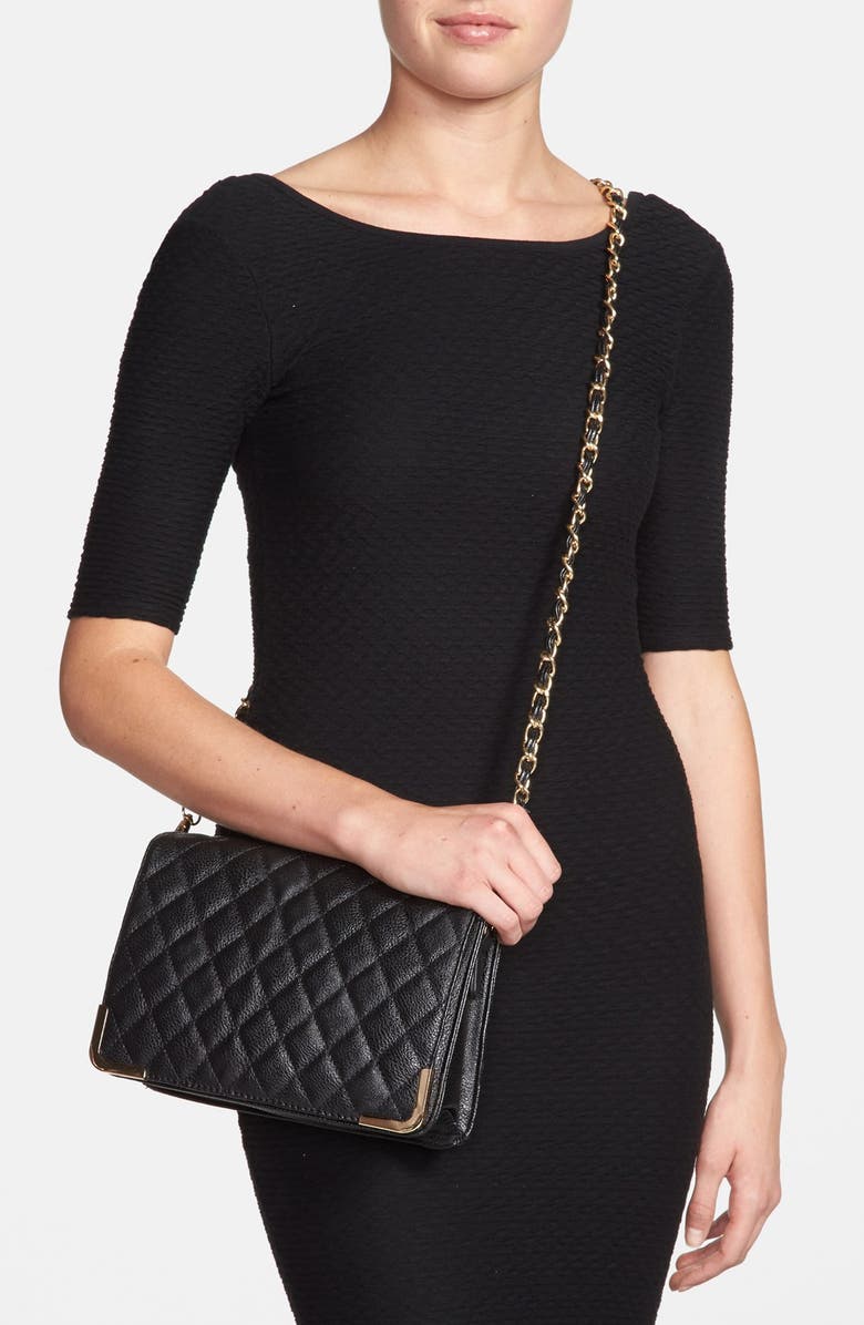 NB Handbags Quilted Crossbody Bag, Alternate, color,