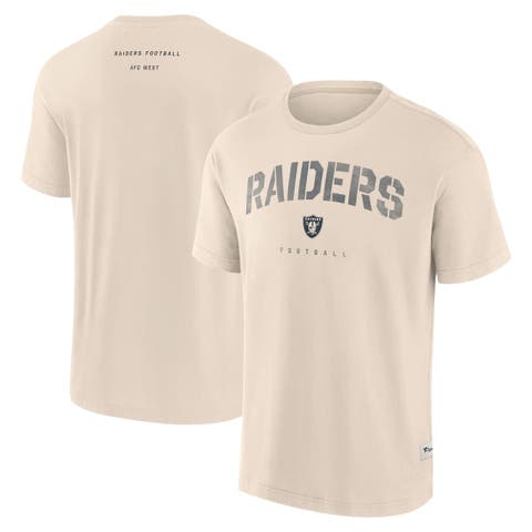 Men's Fanatics Cream Las Vegas Raiders Elements Weathered Tonal Future Ground T-Shirt