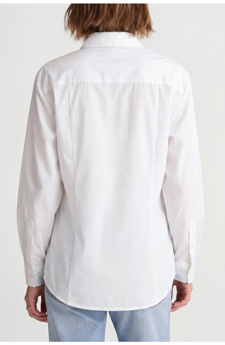 Solomon & Sage Women's Long Sleeve Cotton Button-up Shirt, Alternate, color, White