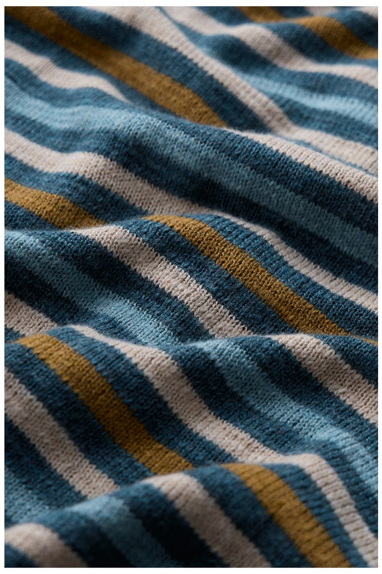 Knavock Stripe Organic Cotton & Linen Sweater, Alternate, color, MINI CORNISH DUSK