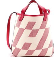 Pre-Owned Hermes Cabas H en Biais Tote Canvas with Leather 27