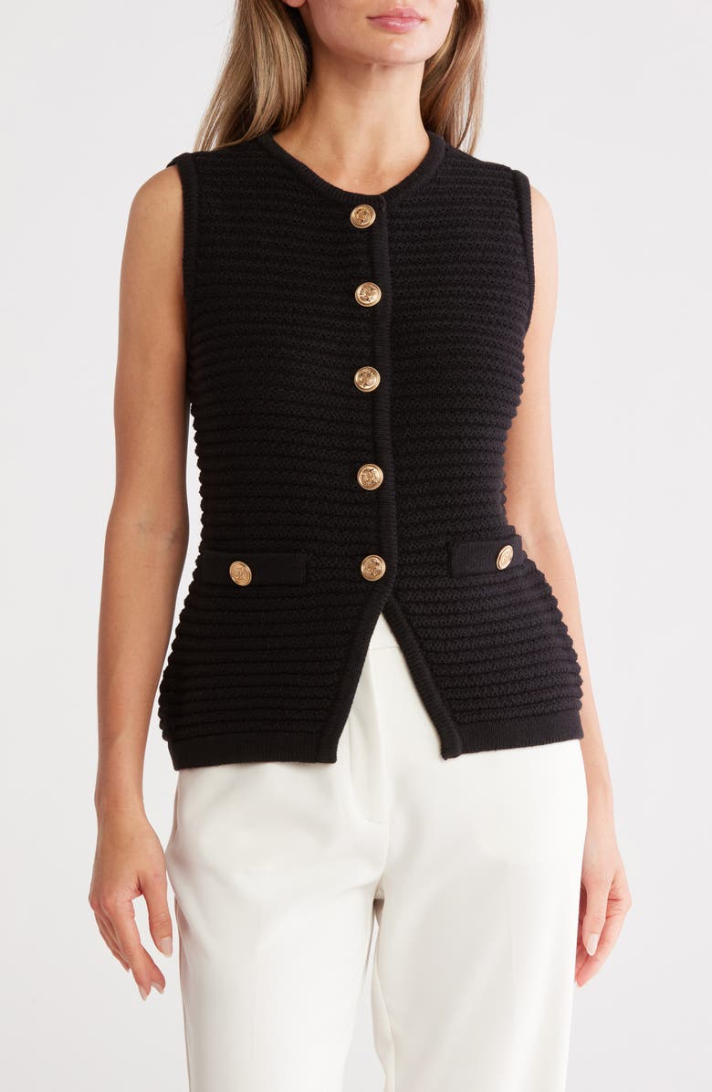 Buttoned Sweater Vest