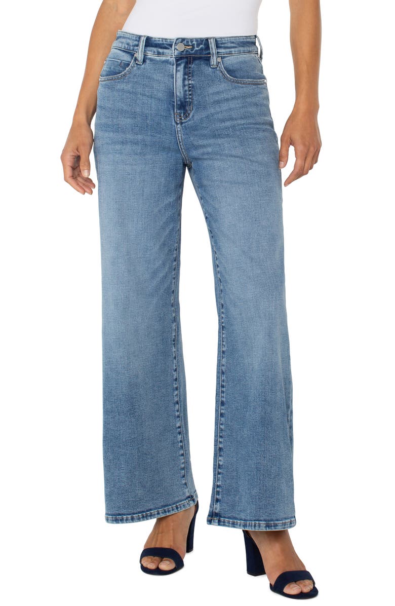 Liverpool Los Angeles Stride High Waist Wide Leg Jeans, Main, color, 