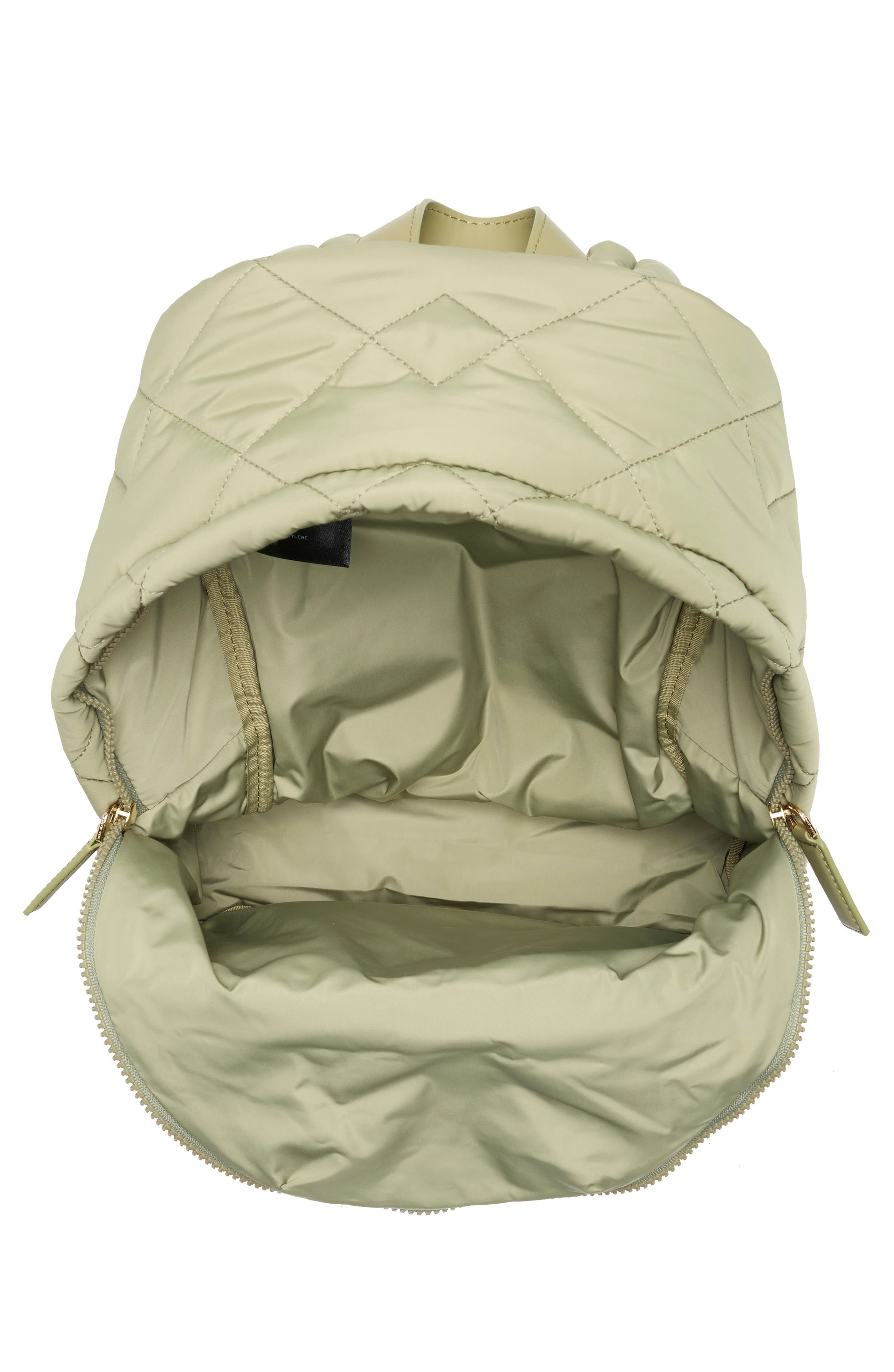 Quilted Nylon School Backpack, Alternate, color, REED