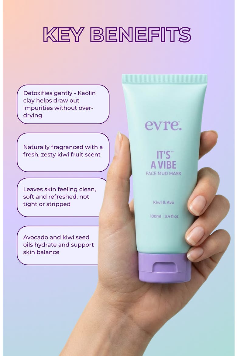 It's A Vibe Kiwi & Avo Face Mud Mask, Alternate, color, NO COLOR