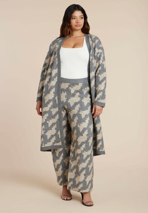 Intarsia Sweater Duster (plus)
