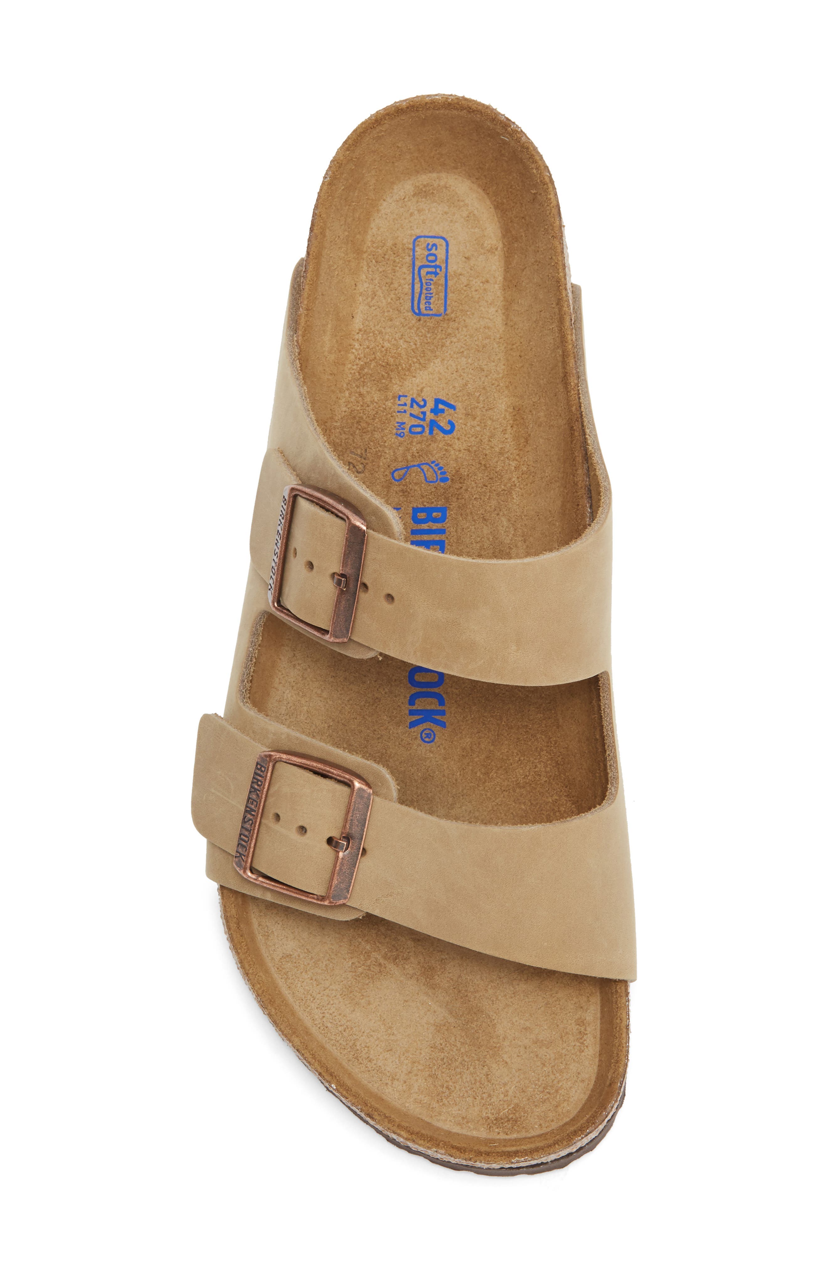 Arizona Soft Slide Sandal, Alternate, color, TABACCO BROWN