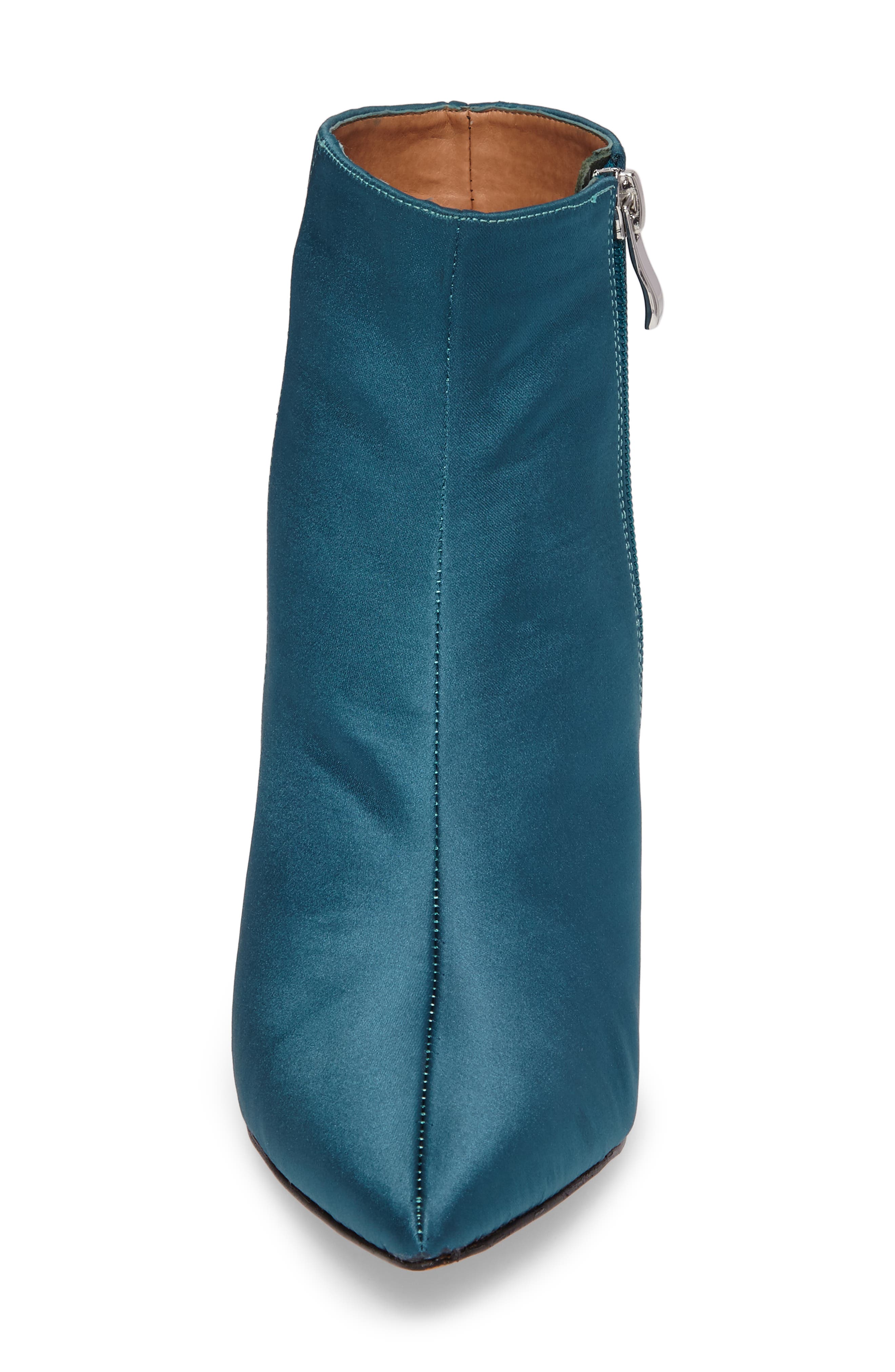 Anita Bootie, Alternate, color, TEAL SATIN