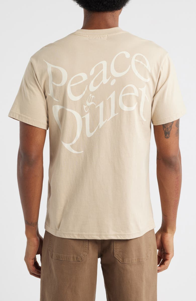 Museum of Peace & Quiet Warped Graphic T-Shirt, Alternate, color, Taupe